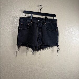 Black Denim Women Shorts